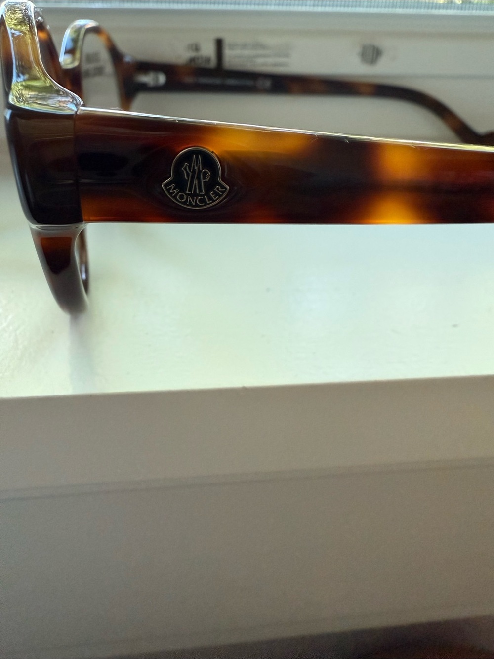 Moncler Tortoiseshell Round Eyeglass Frames - Picture 9 of 10